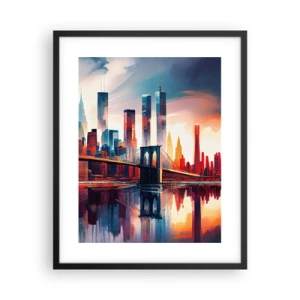 Affisch i svart ram - Fenomenala New York - 40x50 cm