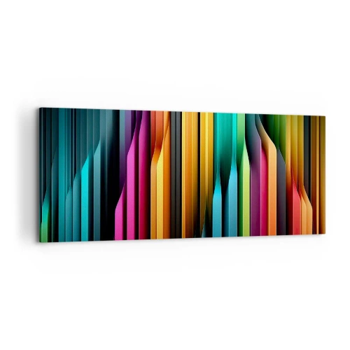 Canvastavla - Bild på duk - Lysande orgel - 100x40 cm