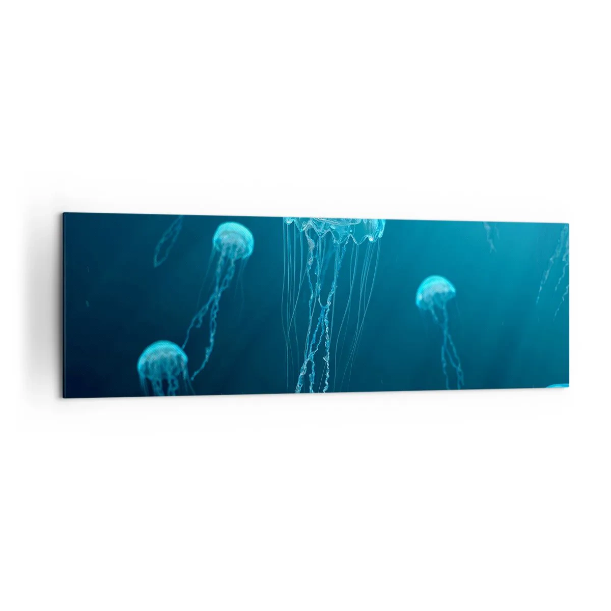 Canvastavla - Bild på duk - Havets dans - 160x50 cm