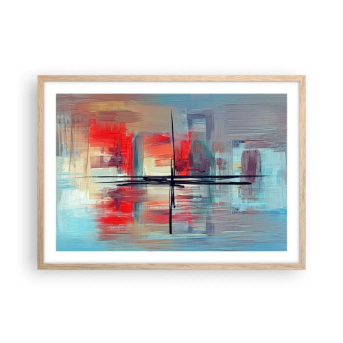 Affisch i ram av ljusek - Landskap i en okänd dimension - 70x50 cm