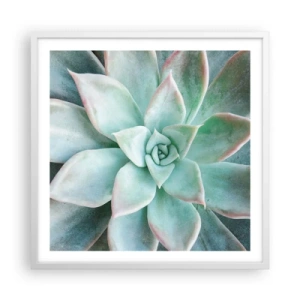 Affisch i vit ram - Öknens hjärta - 60x60 cm