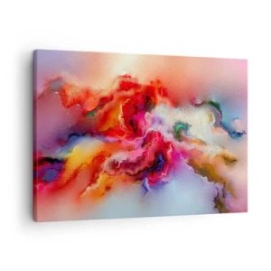 Canvastavla - Bild på duk - Färgglad abstraktion med en dynamisk komposition - 70x50cm - Fåna drömmarna - rök - Modern väggdekoration för vardagsrum och sovrum ARTTOR