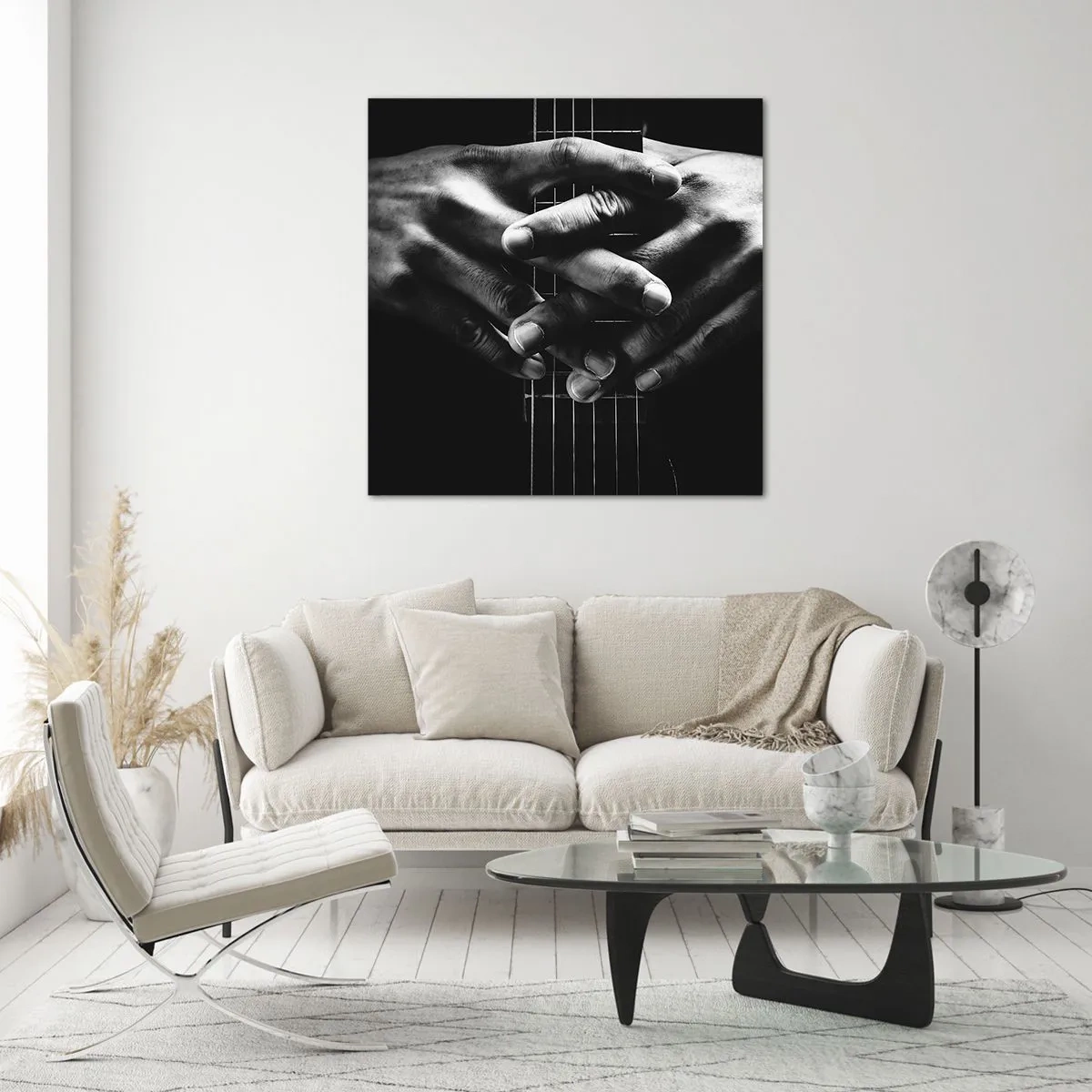 Glastavla - Bild på glas - Artistens bön - 30x30 cm