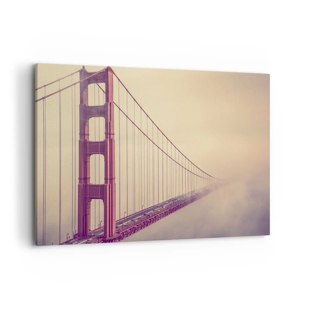 Canvastavla - Bild på duk - Mellan himlen och jorden - 100x70 cm