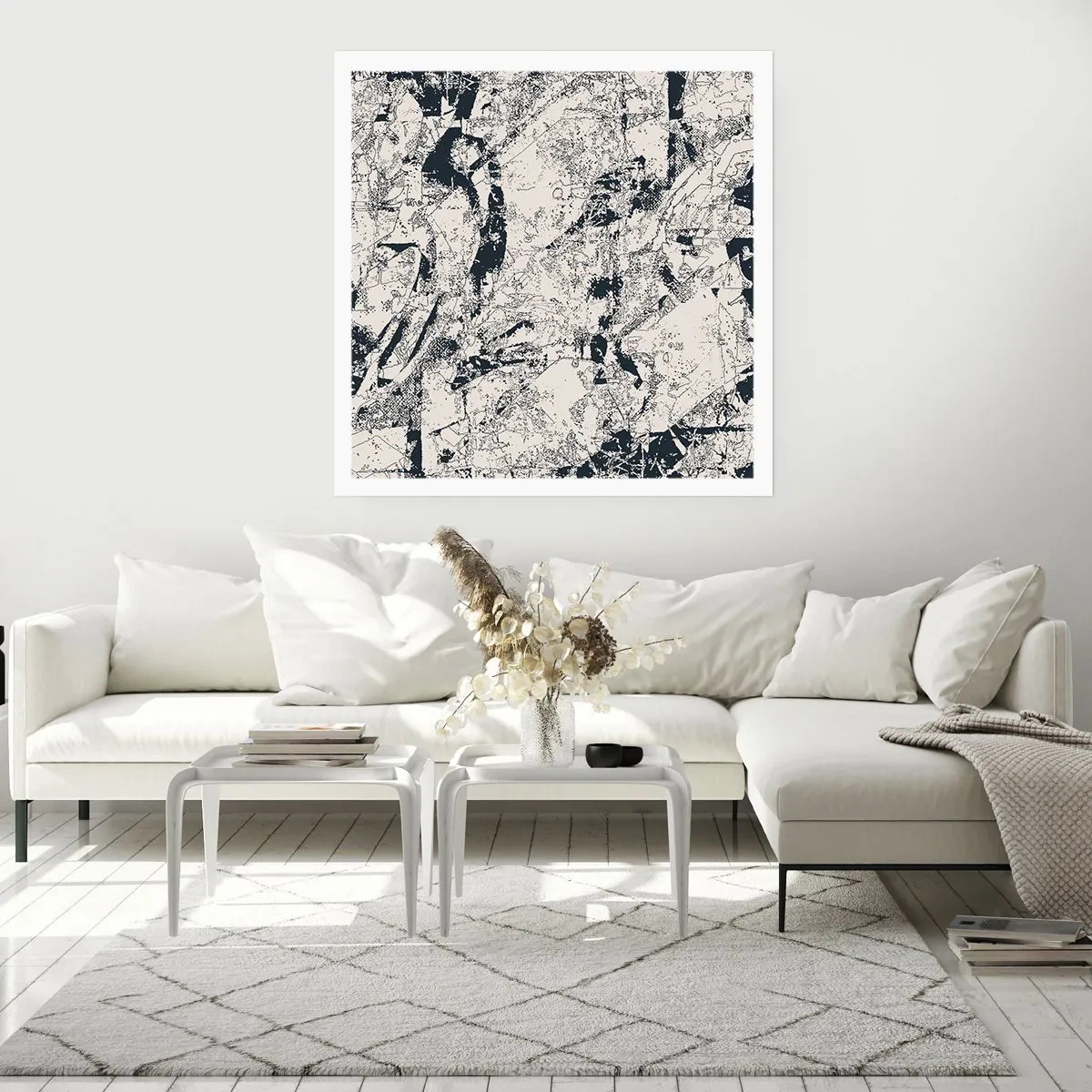 Affisch - Motsatsernas interpenetration - 60x60 cm