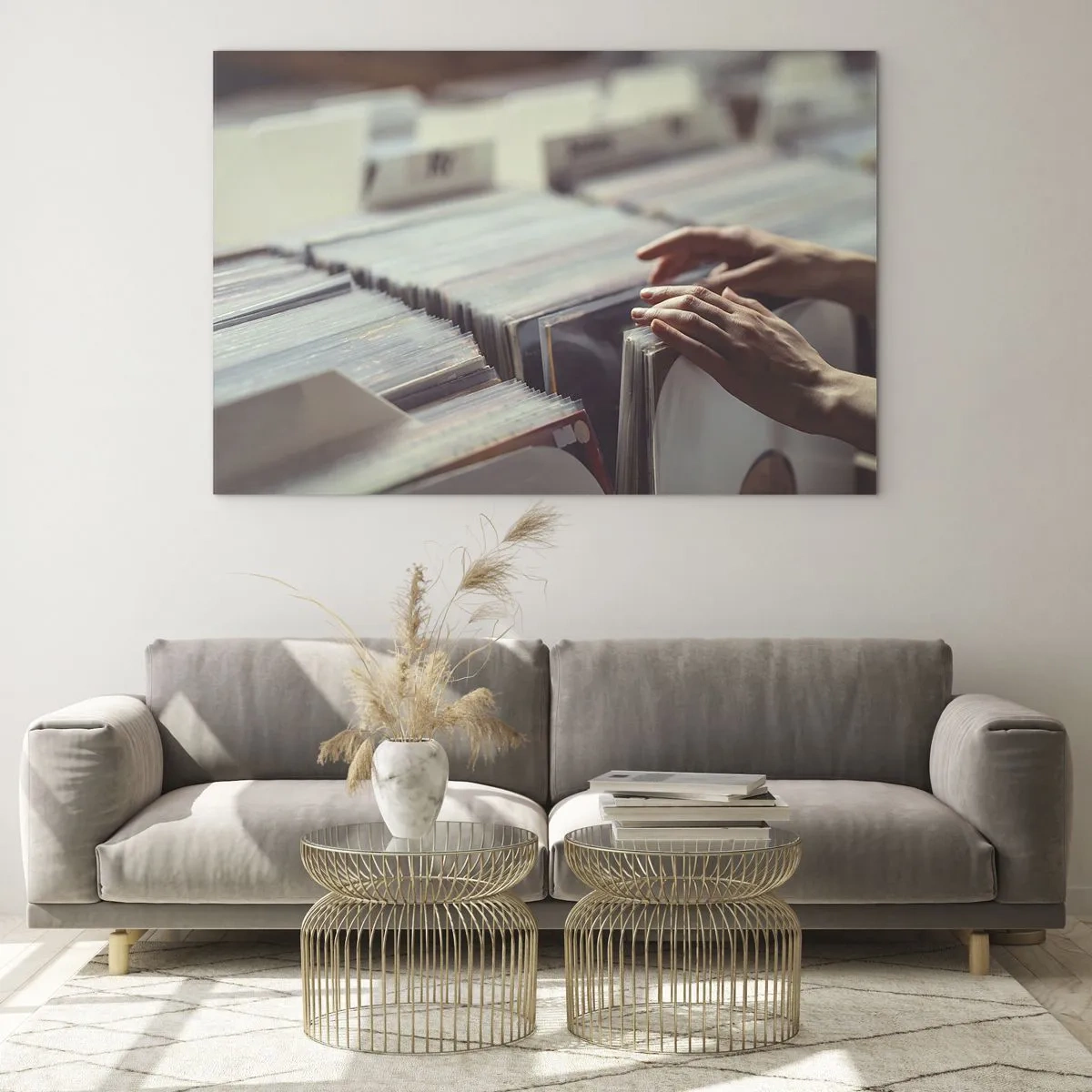 Glastavla - Bild på glas - På jakt efter känslor - 70x50cm - I jakten efter känslor - Modern väggdekoration för vardagsrum och sovrum ARTTOR