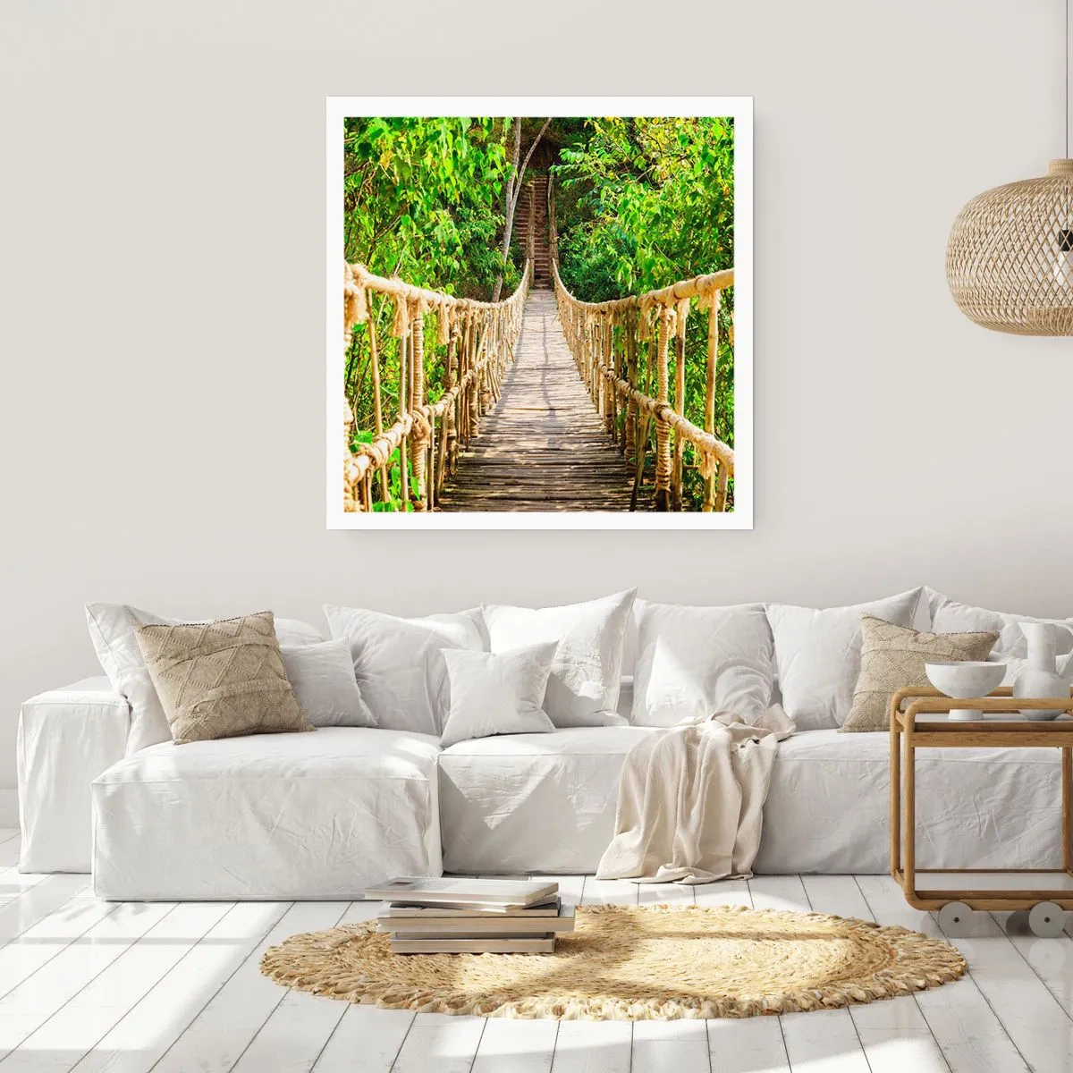 Affisch - Upphängd i grönskan - 30x30 cm