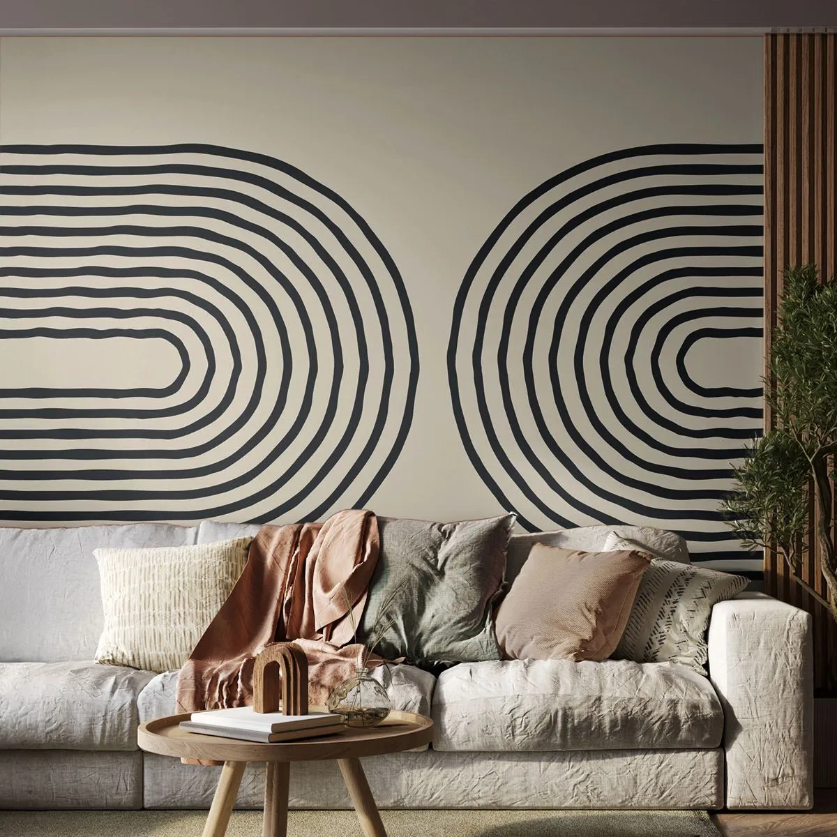 Fototapet Premium Sand - Om en stund... - Abstraktion, Grafik, Bit - 200x140 cm