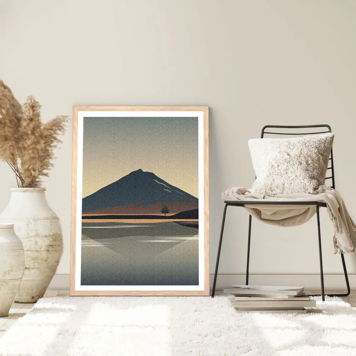 Affisch i ram av ljusek - Spegelbild - 30x40 cm