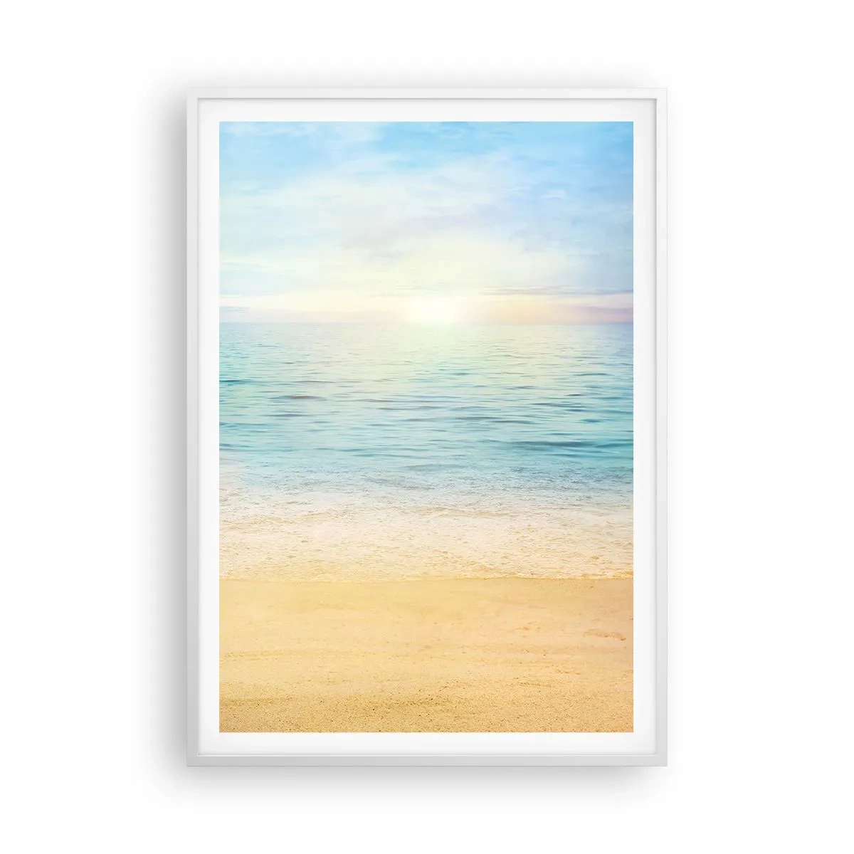 Affisch i vit ram - Det stora blåa - 70x100 cm
