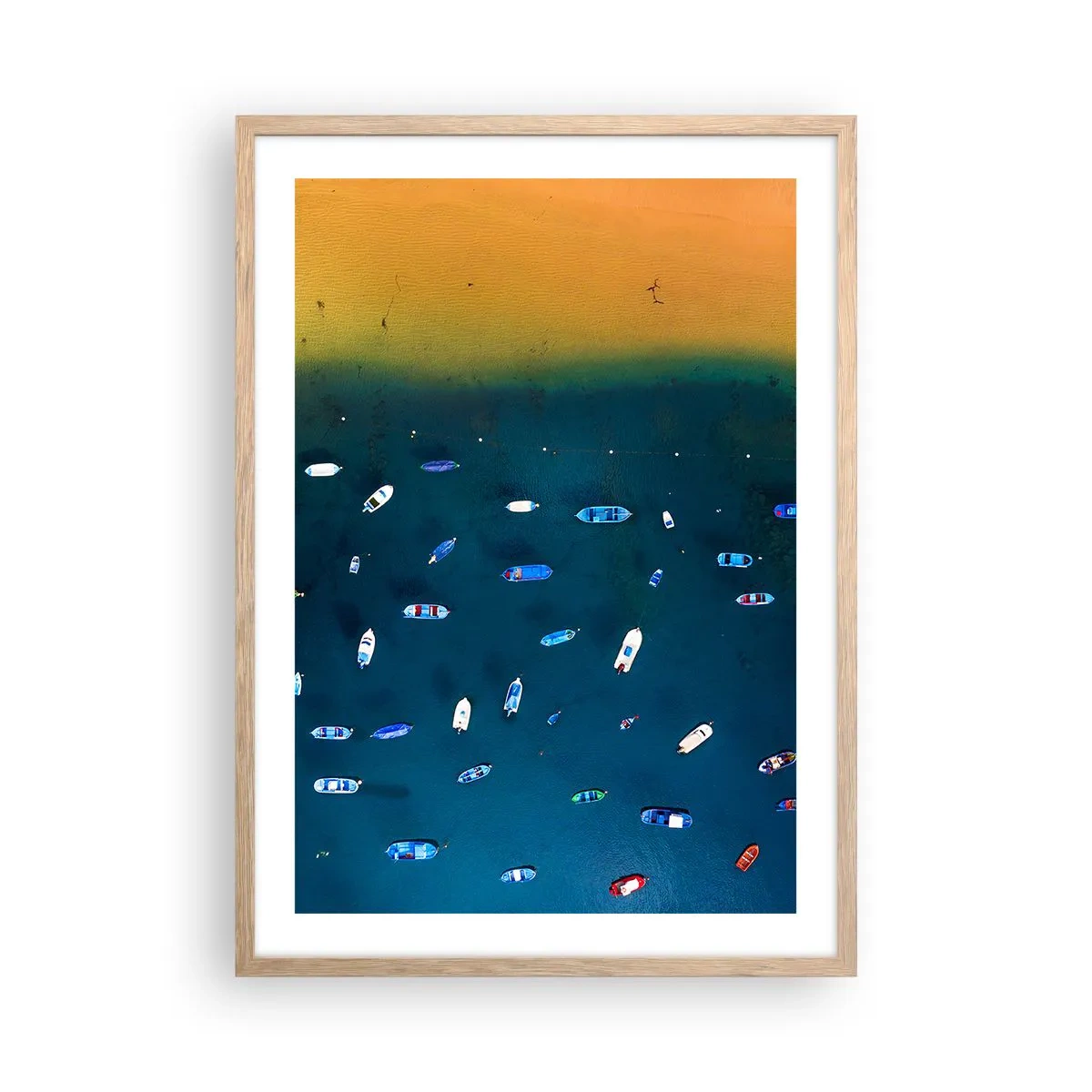 Affisch i ram av ljusek - Ett semesterspel - 50x70 cm