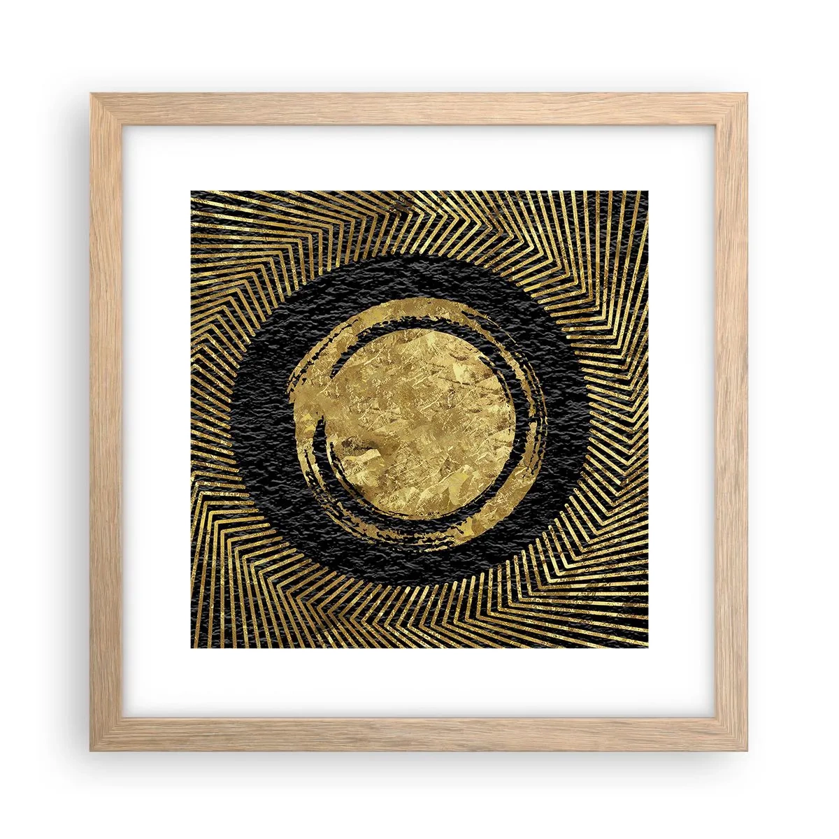 Affisch i ram av ljusek - Glamourös komposition - 30x30 cm