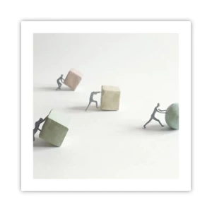 Affisch - Livet leker - 50x50 cm