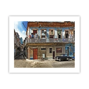 Affisch - Havana stämning - 50x40 cm