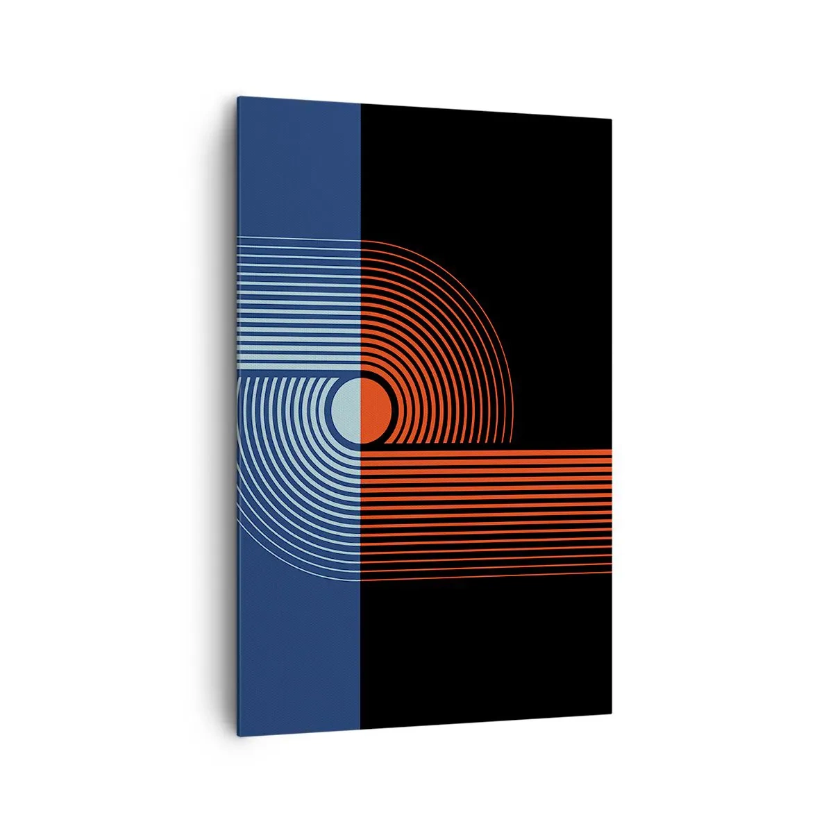 Canvastavla - Bild på duk - I en geometrisk kläm - 80x120 cm