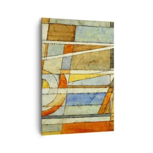 Canvastavla - Bild på duk - Kubismen på bygget - 70x100 cm