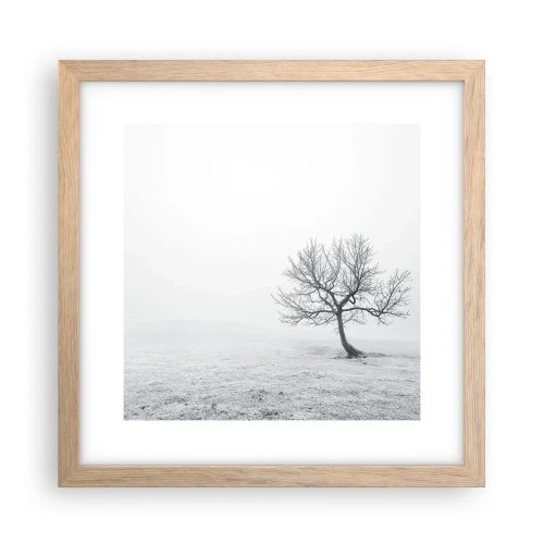 Affisch i ram av ljusek - Mot intet - 30x30 cm