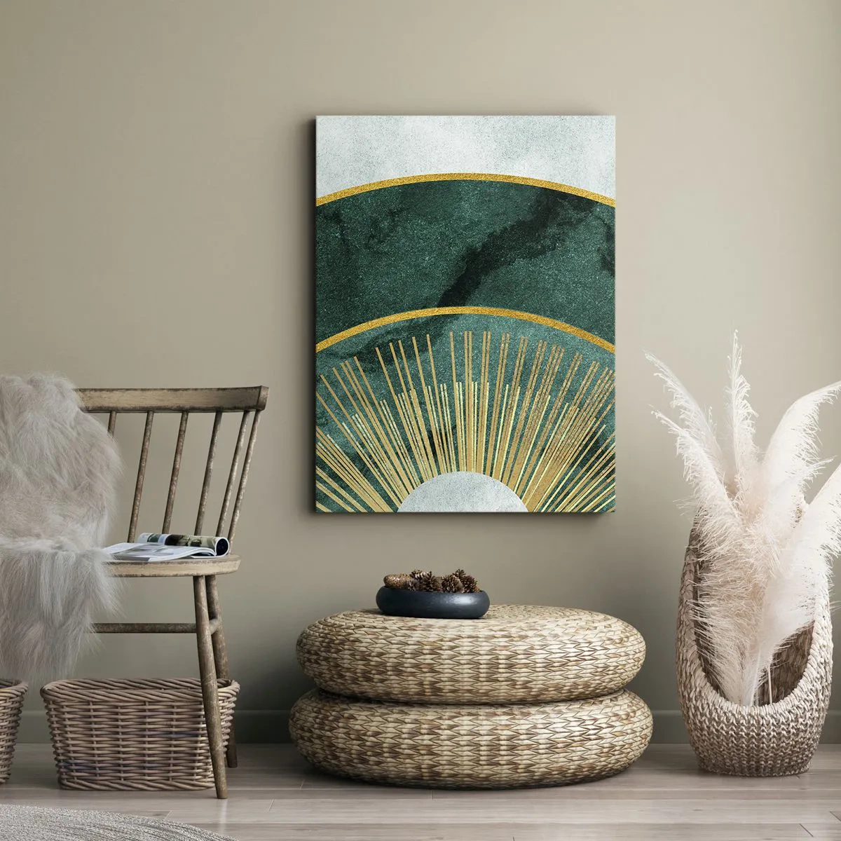 Canvastavla - Bild på duk - Ett annorlunda solsystem - 45x80 cm