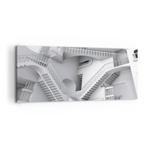 Canvastavla - Bild på duk - Rummets paradoxer - 100x40 cm