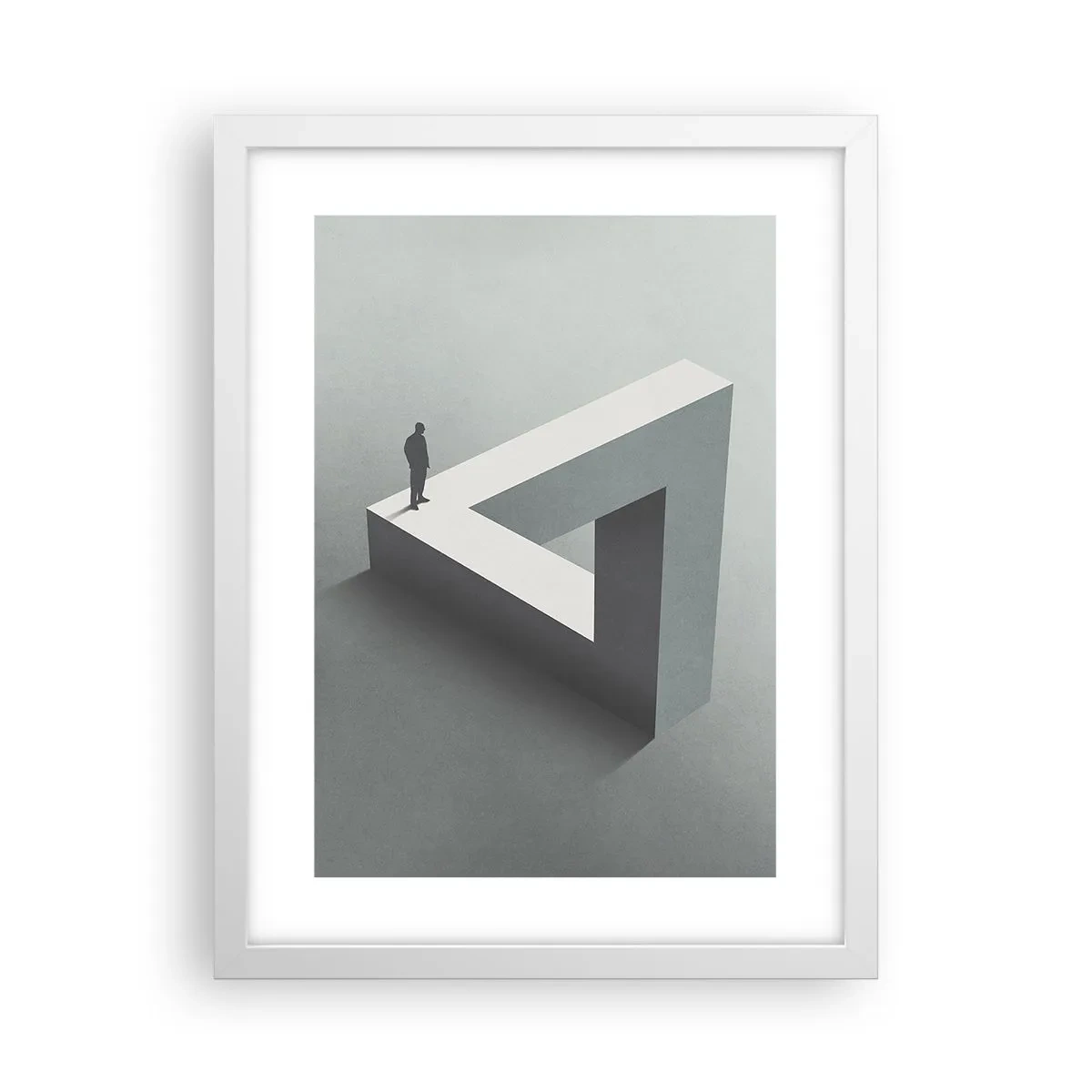 Affisch i vit ram - Och ändå möjligt - 30x40 cm