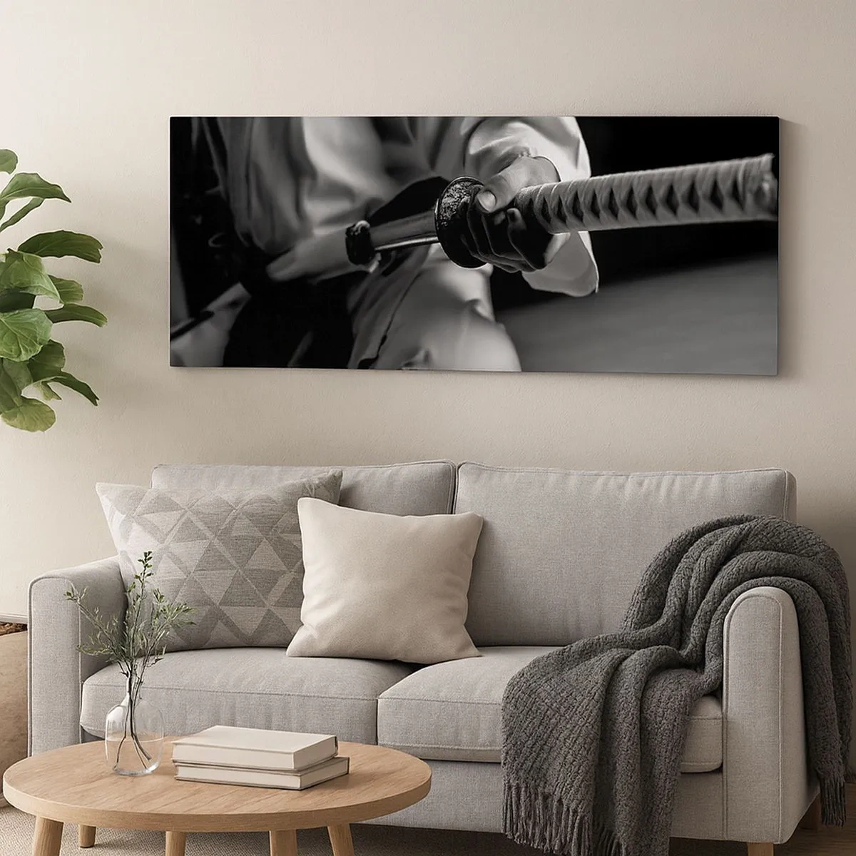 Canvastavla - Bild på duk - Kämpens själ - 100x40 cm