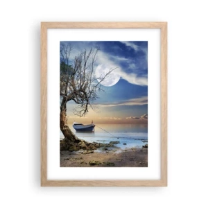 Affisch i ram av ljusek - Är det slut eller början? - 30x40 cm