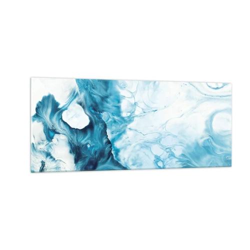 Glastavla - Bild på glas - Blåhetens konsert - 100x40 cm