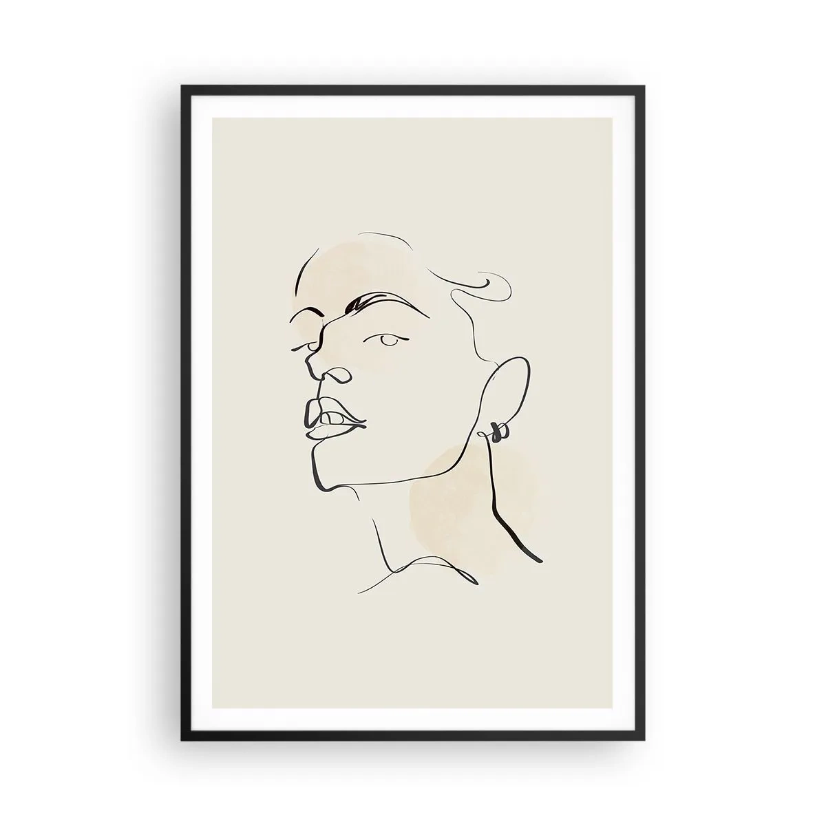 Affisch i svart ram - Stolt blick - 70x100 cm