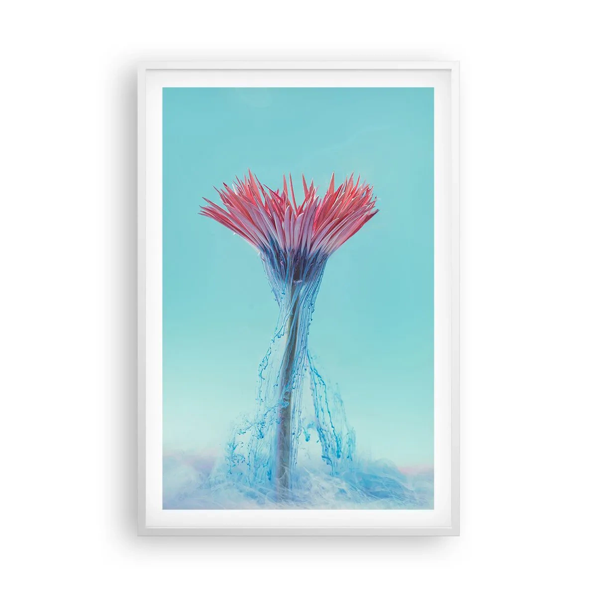 Affisch i vit ram - I upplivande famn - 61x91 cm