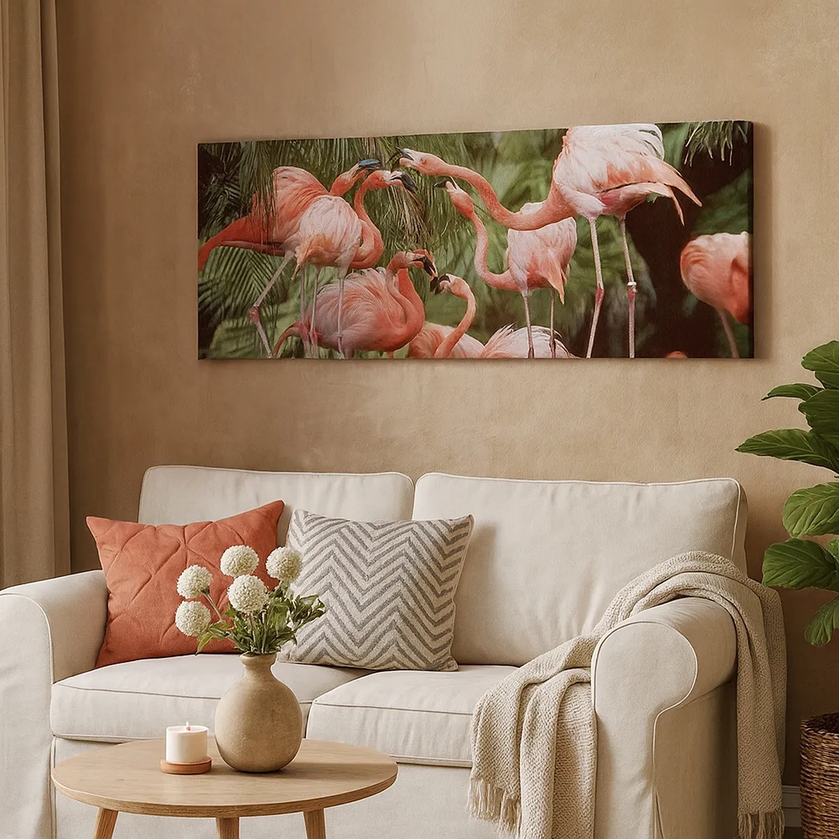 Canvastavla - Bild på duk - Eftermiddags skvaller - 30x30 cm