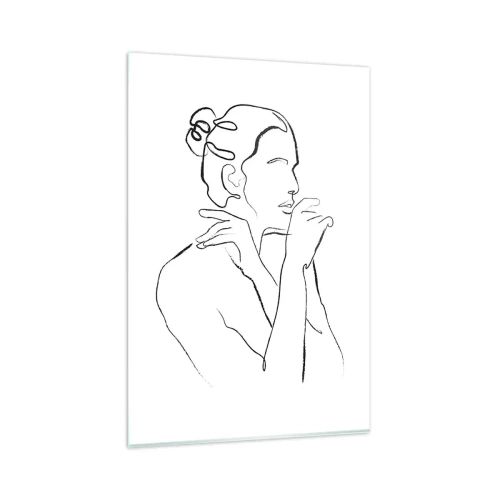 Glastavla - Bild på glas - Akten: ett sensuellt mysterium - 80x120 cm