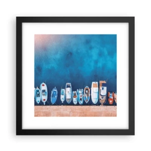 Affisch i svart ram - I en rad - 30x30 cm