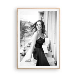 Affisch i ram av ljusek - Säkert en Parisbo - 70x100 cm