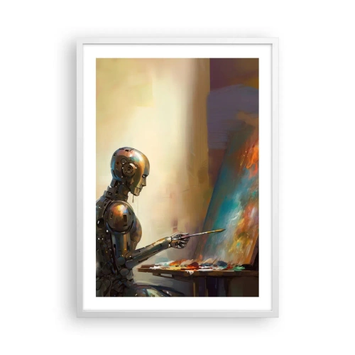 Affisch i vit ram - Framtidens konst - 50x70 cm