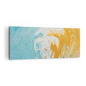 Canvastavla - Bild på duk - Pastellfärgad virvel - 120x50 cm