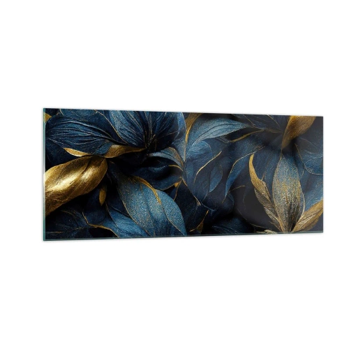 Glastavla - Bild på glas - Fodrad med guld - 100x40 cm