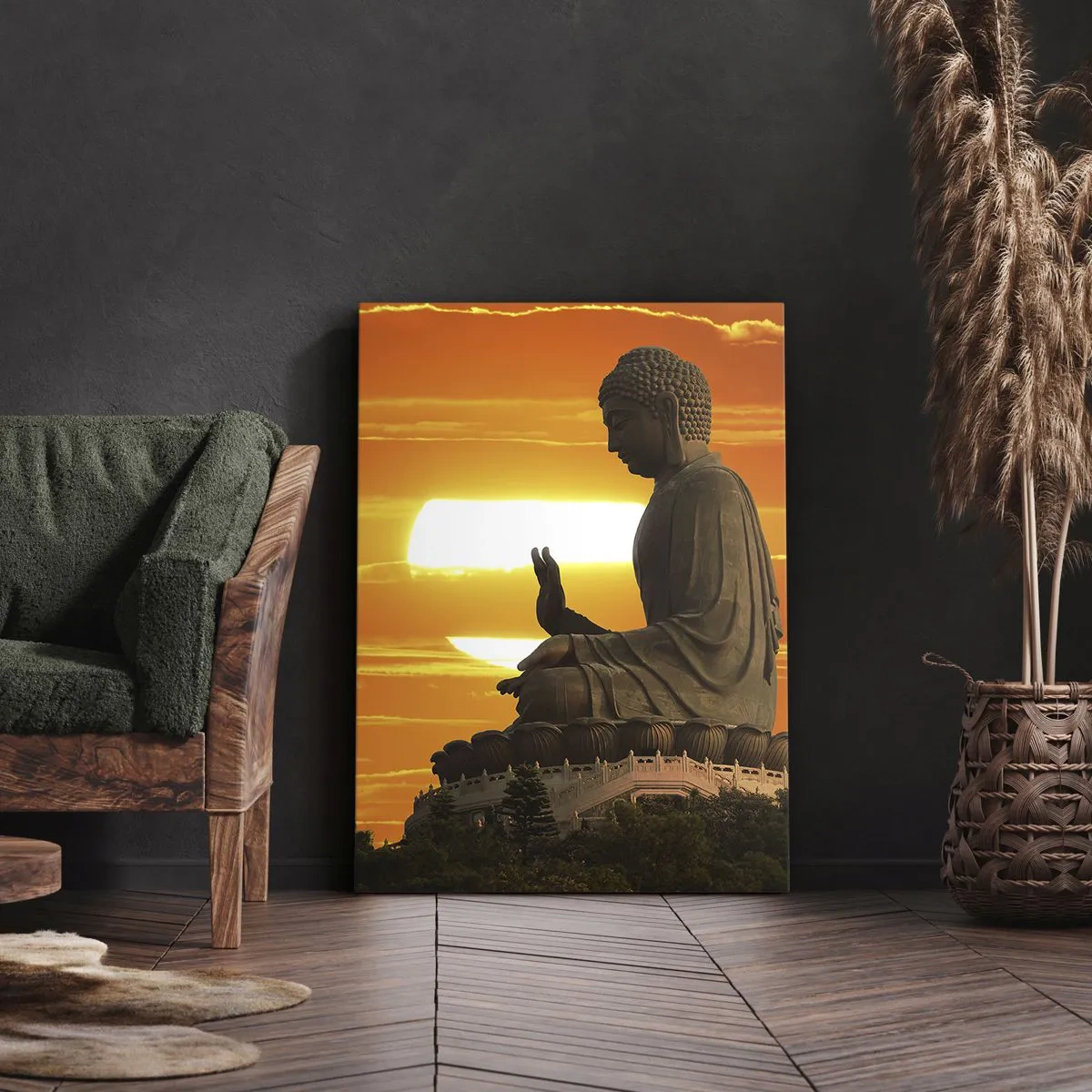 Canvastavla - Bild på duk - Utan rädsla för världen - 50x70 cm