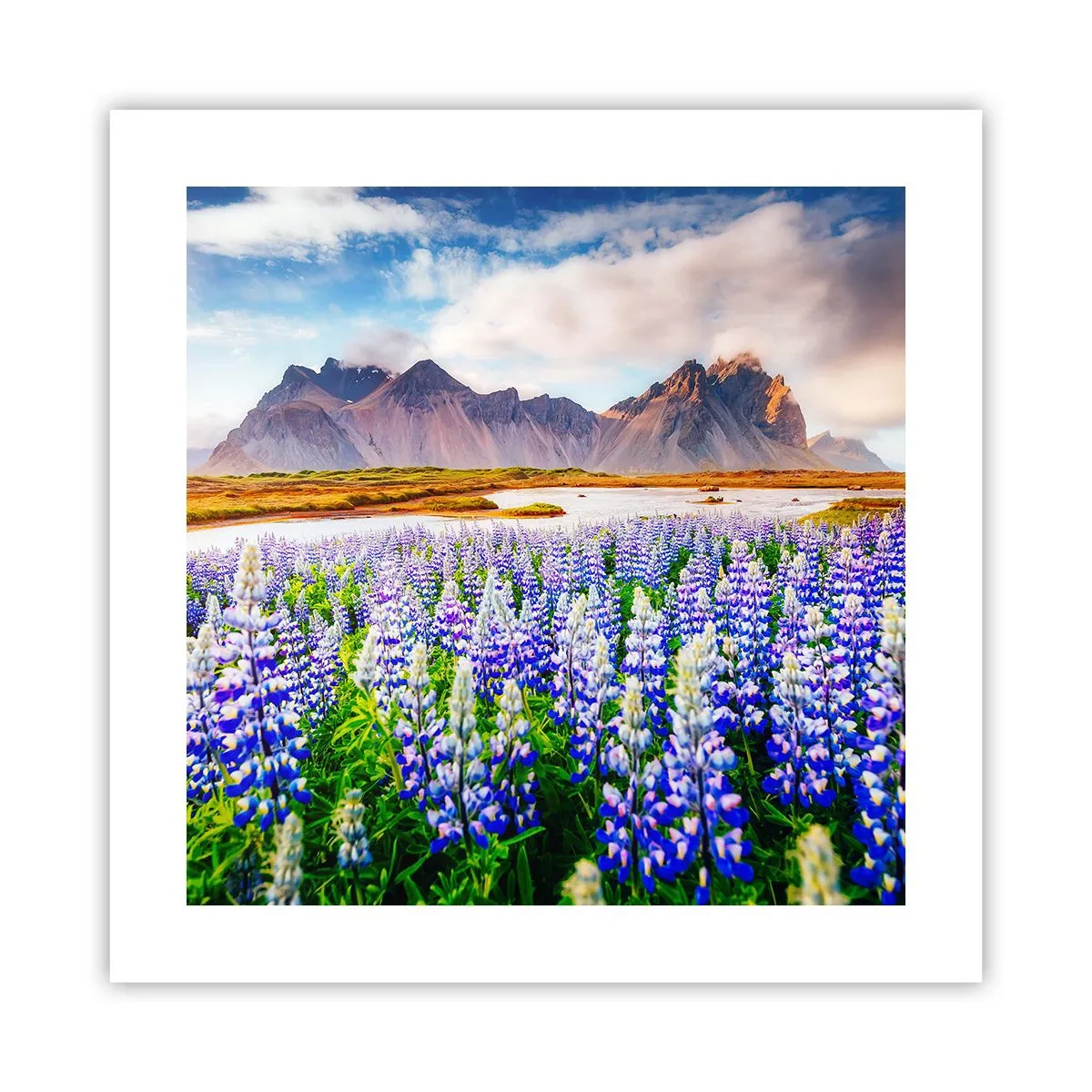 Affisch - Styrka och stränghet bredvid mildhet - 40x40 cm