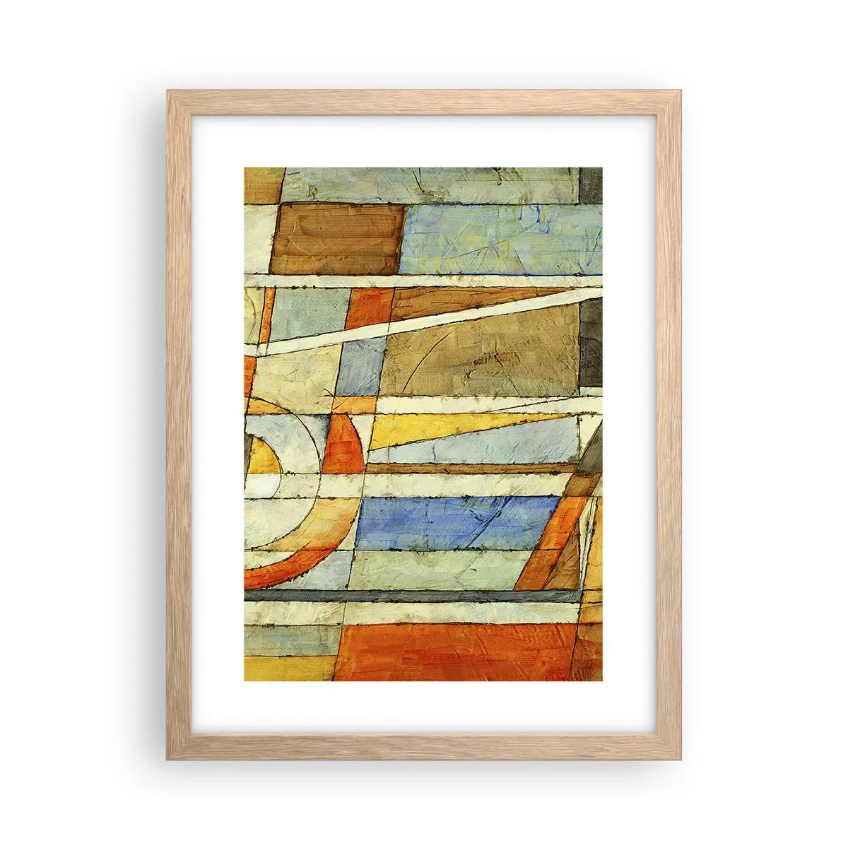 Affisch i ram av ljusek - Kubismen på bygget - 30x40 cm