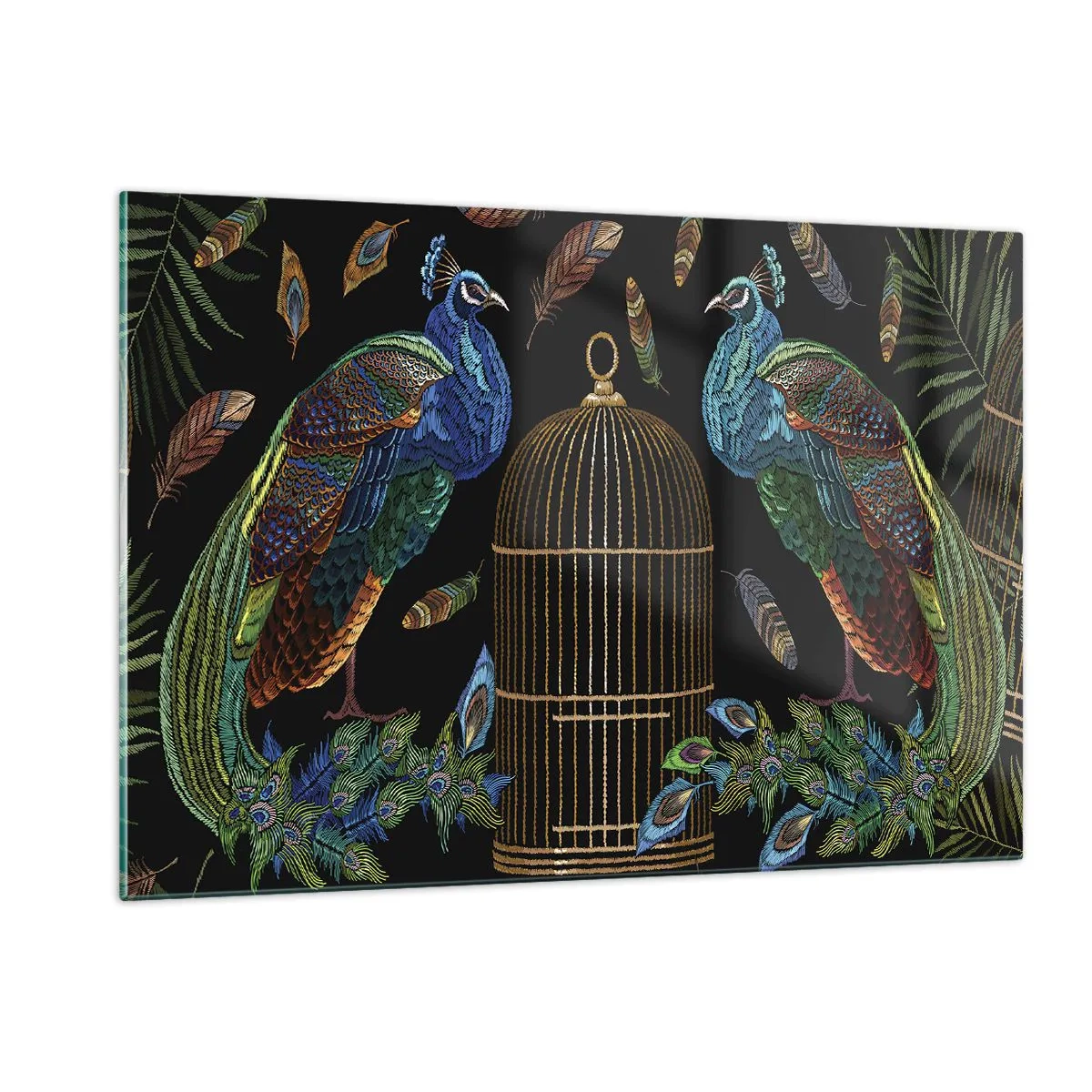 Glastavla - Bild på glas - I kungliga kläder - 120x80 cm