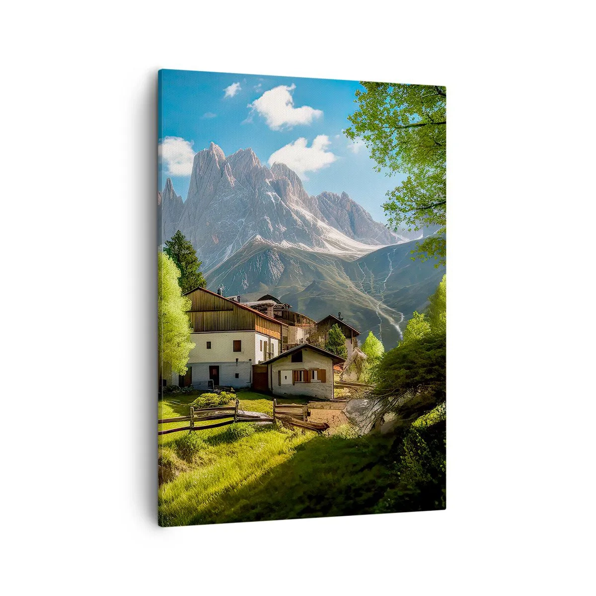 Canvastavla - Bild på duk - Alpin idyll - 50x70 cm