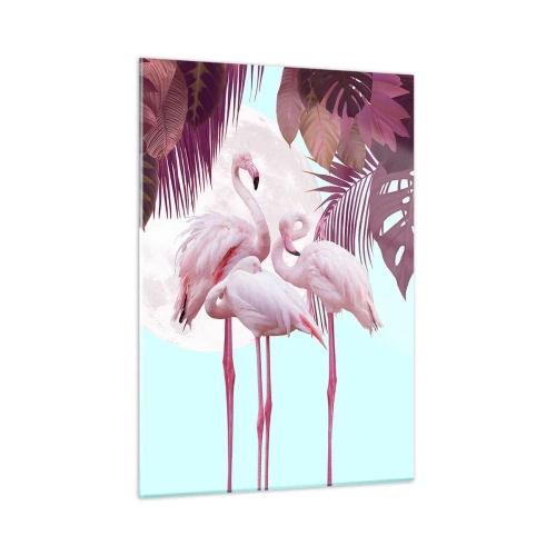 Glastavla - Bild på glas - De tre fågelgracena - 50x70 cm