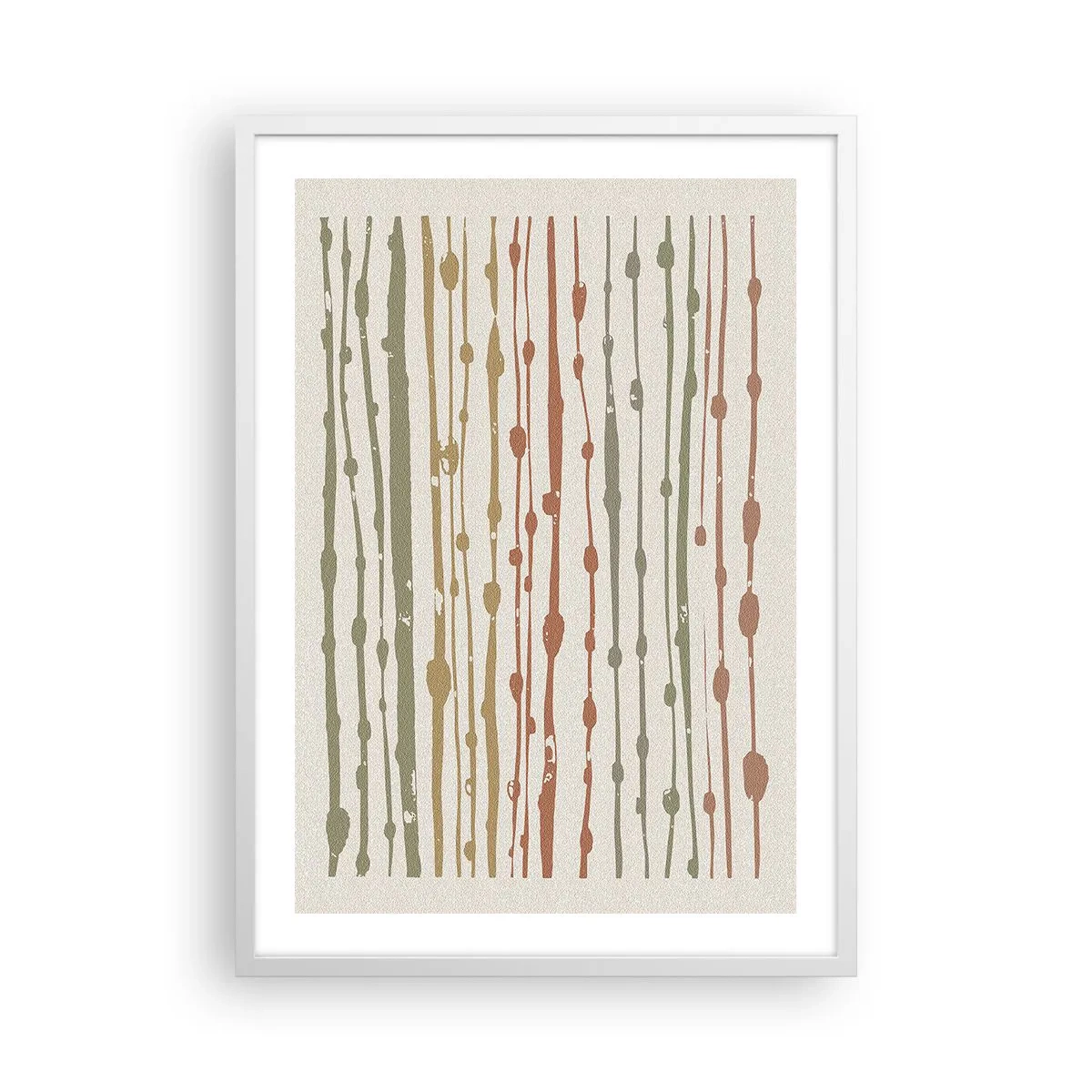 Affisch i vit ram - Musikalisk färgnotation - 50x70 cm