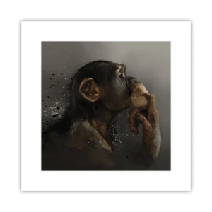 Affisch - Säkert en tänkare - 30x30 cm