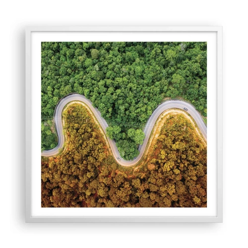 Affisch i vit ram - Gränser och genombrott - 60x60 cm