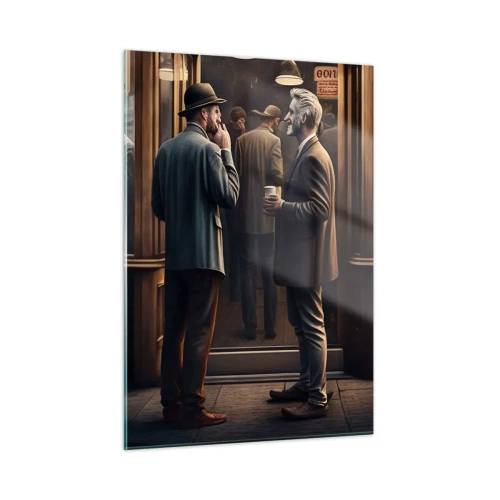 Glastavla - Bild på glas - En bra stund på dagen - 50x70 cm