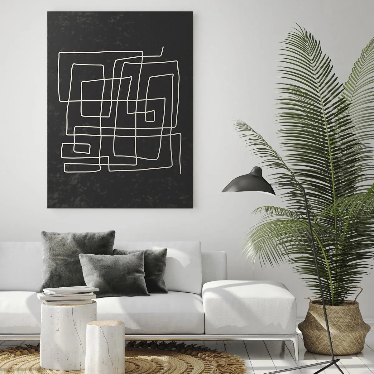 Glastavla - Bild på glas - Inte så enkelt - 70x100 cm
