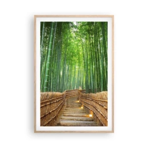 Affisch i ram av ljusek - Asiatiska kulturens essäns - 61x91 cm