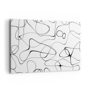 Canvastavla - Bild på duk - Livets stigar, ödets tur - 100x70 cm