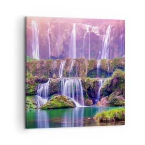 Canvastavla - Bild på duk - Trappan till himlen - 50x50 cm